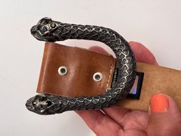 Gürtel mit Schlangenschnalle Just Cavalli braun Grösse 36