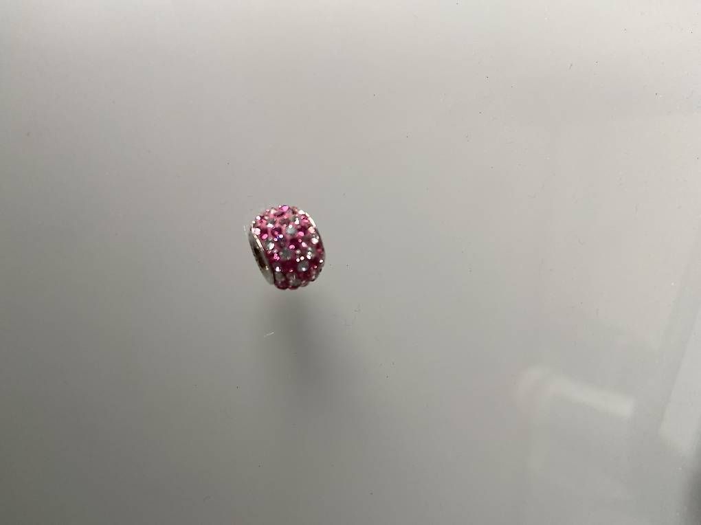 Ciondoli: Charm rosa con strass, marca Amore & Baci – Usato da Mendrisio venduto da ali_72xt