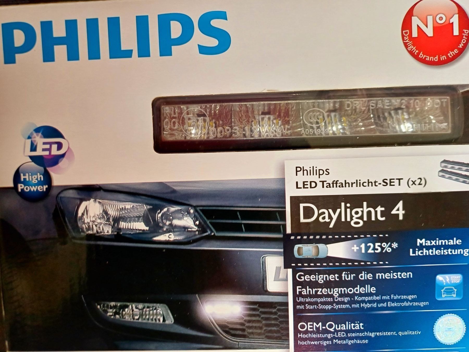 Fari: Philips LED Tagfahrlicht Daylight 4 - Neu & OVP! – Nuovo e nell'imballaggio originale da Kloten venduto da Juanita3 1