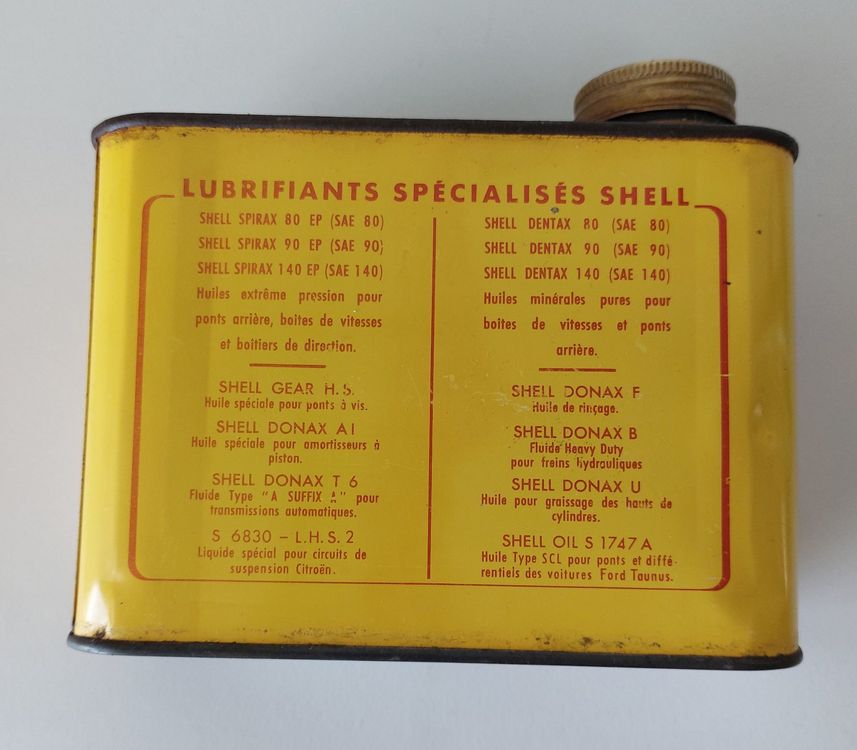 Oeldose SHELL Donax Motor Oil 1 Liter Bidon huile Oil Can (Gebraucht ...