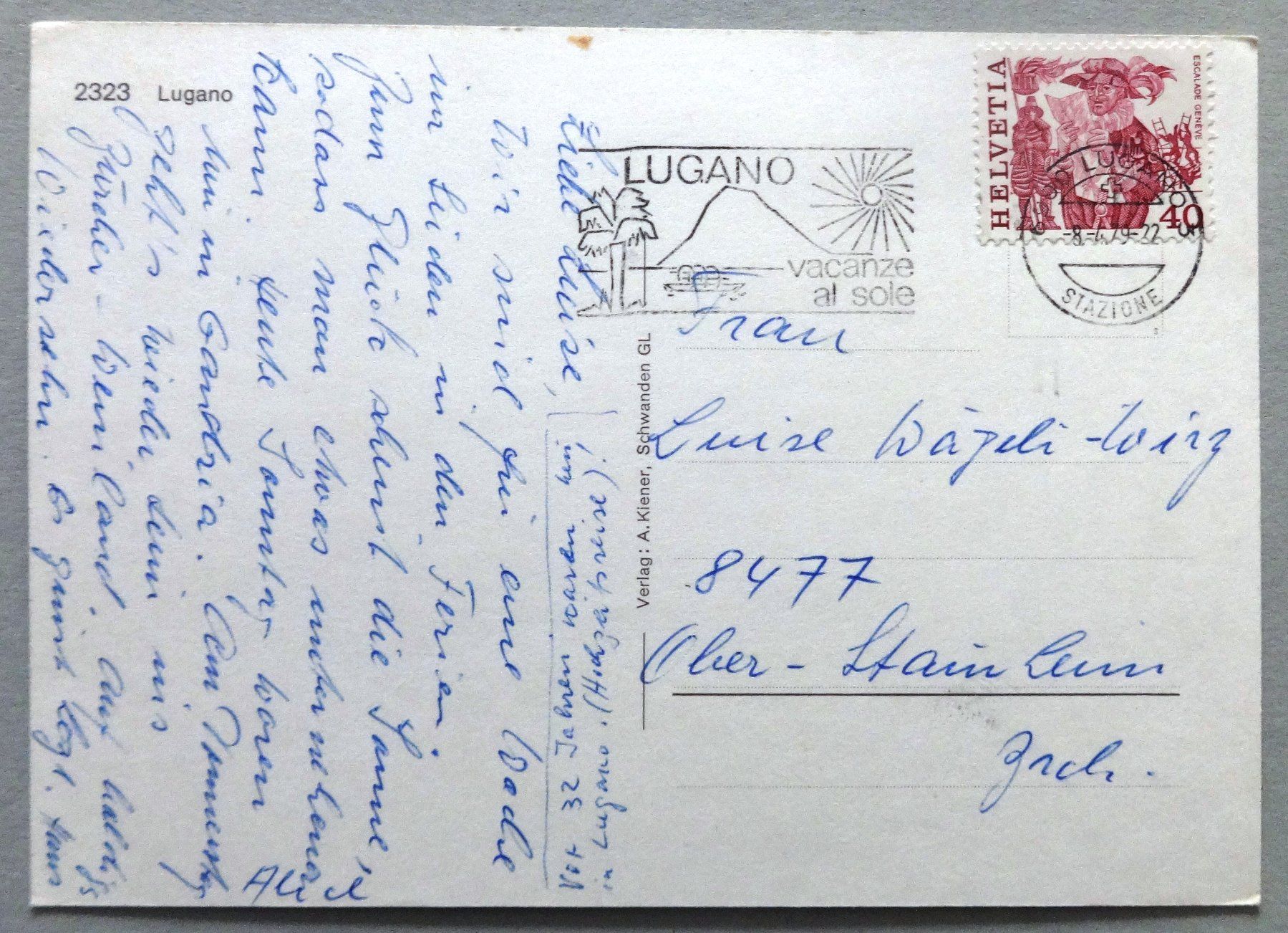 Cartes postales: Lugano – D'occasion à Fétigny par Billy2miny 1