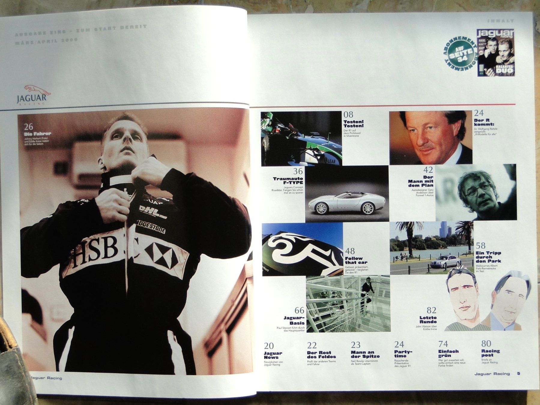 Riviste & Magazine: 2 JAGUAR Hefte Sovereign / Racing 2000 – Usato da Killwangen venduto da cyrano56 4