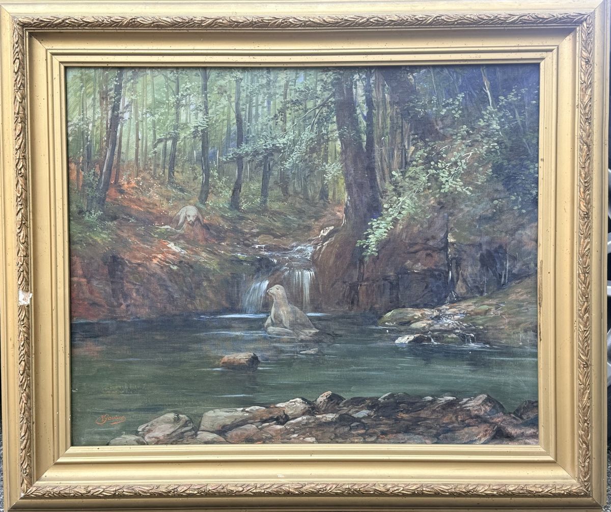 Gemälde: M. Gautier - Ölgemälde 90x76cm – Gebraucht aus Solothurn von NUVICO 1