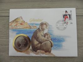 Münzbrief Gibraltar 1 Crown 1994 - Return of Sherlock Holmes