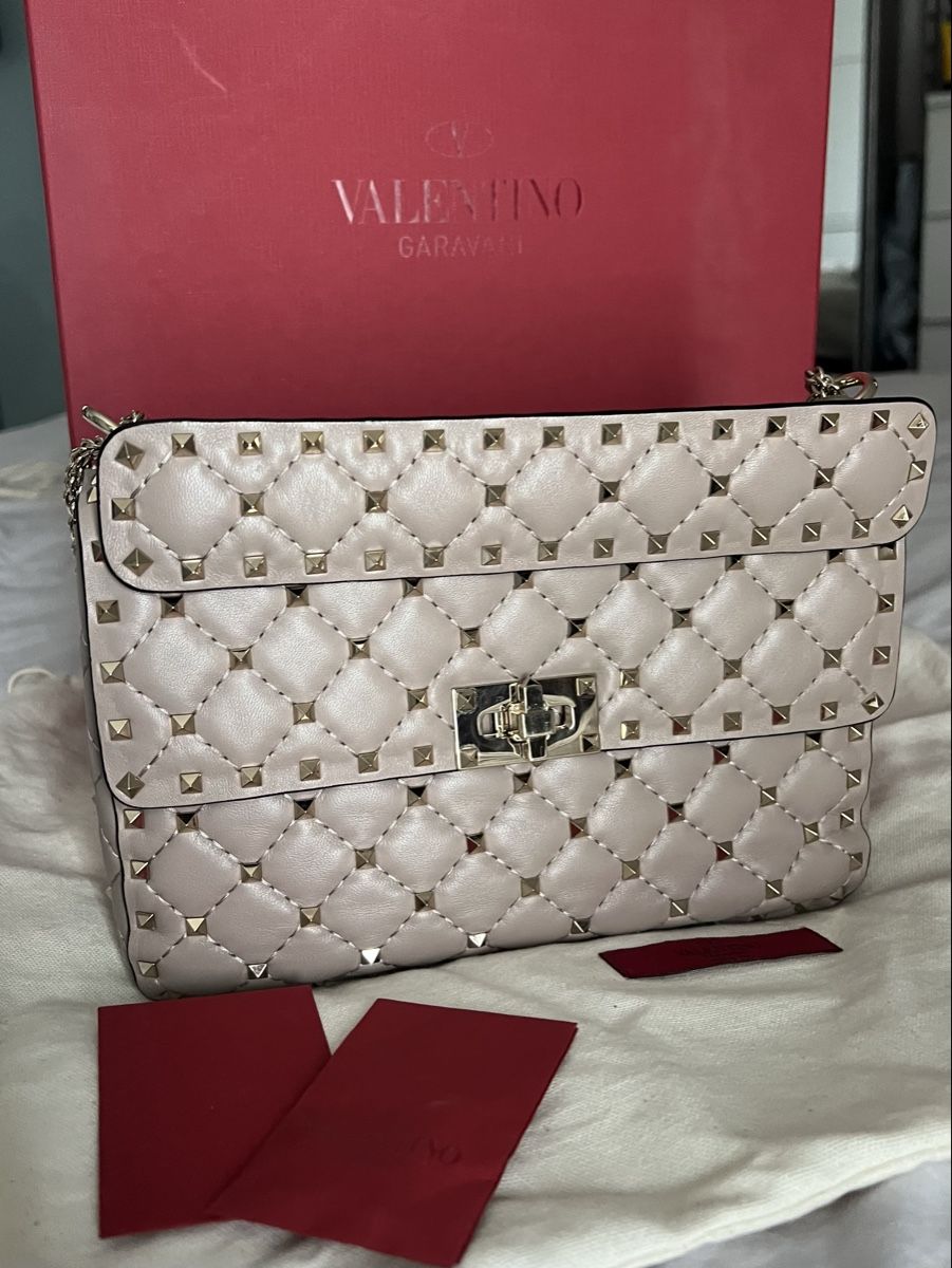 Valentino Borse da donna: Valentino Garavani Medium Nappa Rockstud Spike Bag – Nuovo (secondo la descrizione) da Zürich venduto da Caro911 1