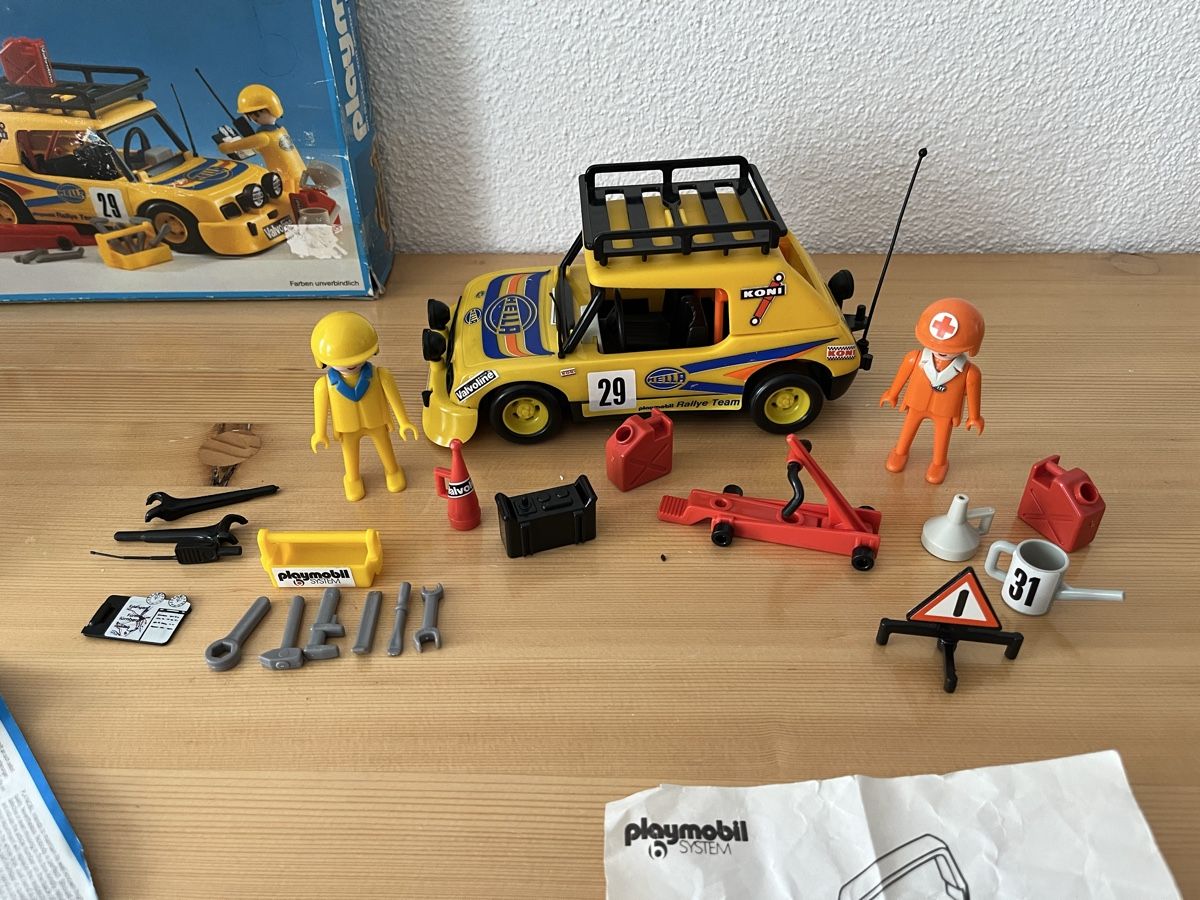 PLAYMOBIL VOITURE DE rallye année 1980 #HELLA# course-véhicule de