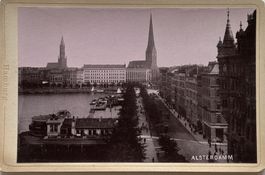 Kabinettfoto Enrique Brandt - Alsterdamm, 1893