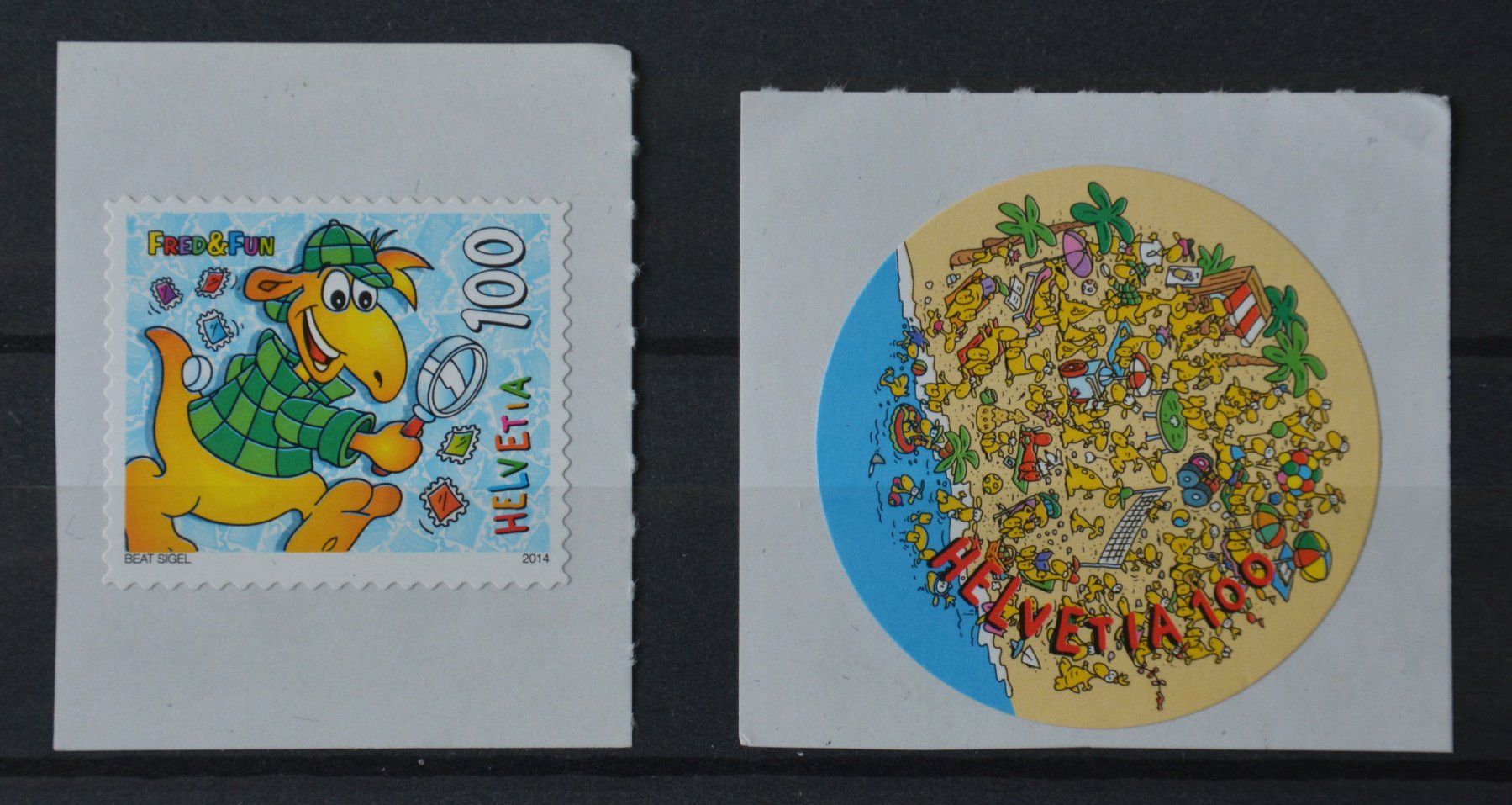 Tutti i francobolli: 2014 Sondermarken Fred & Fun, tadellos postfrisch – Nuovo (secondo la descrizione) da Niederhasli venduto da Bruredi57