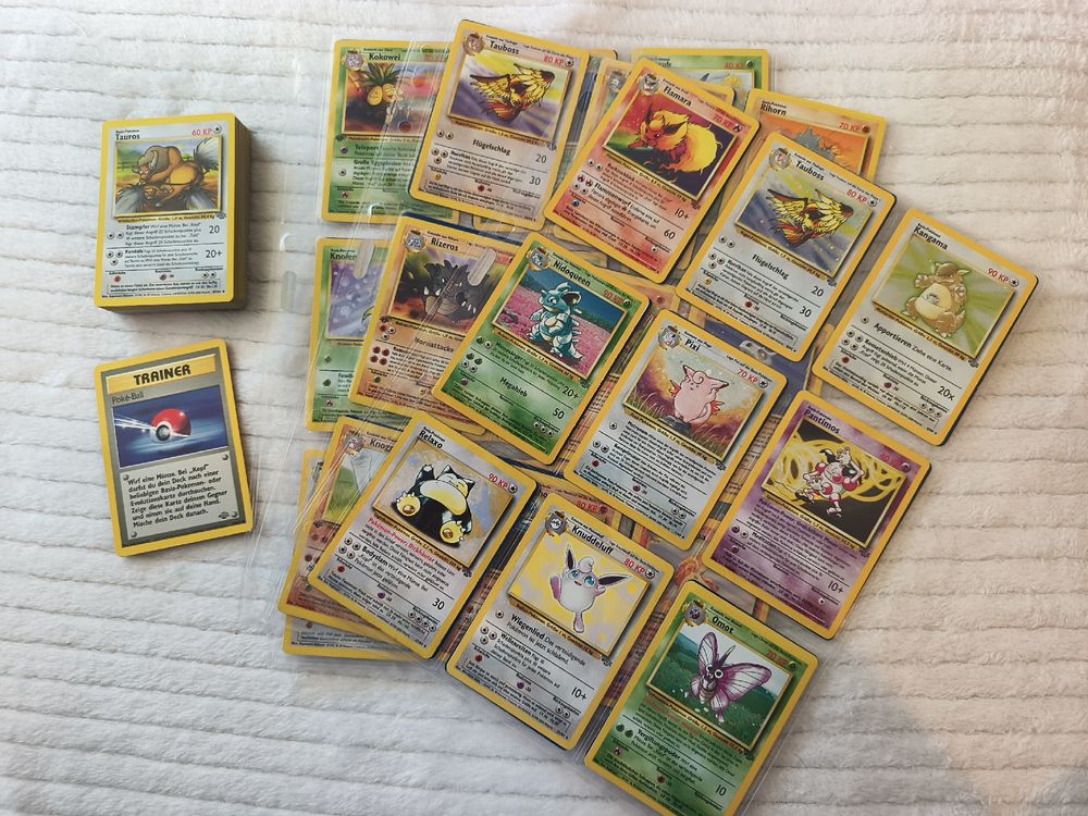 Pokémon Jungle Set Deutsch 52/64 Karten + Holos & Doppelte