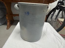 Antiker Steinguttopf mit Griffe , Vintage Topf Rarität