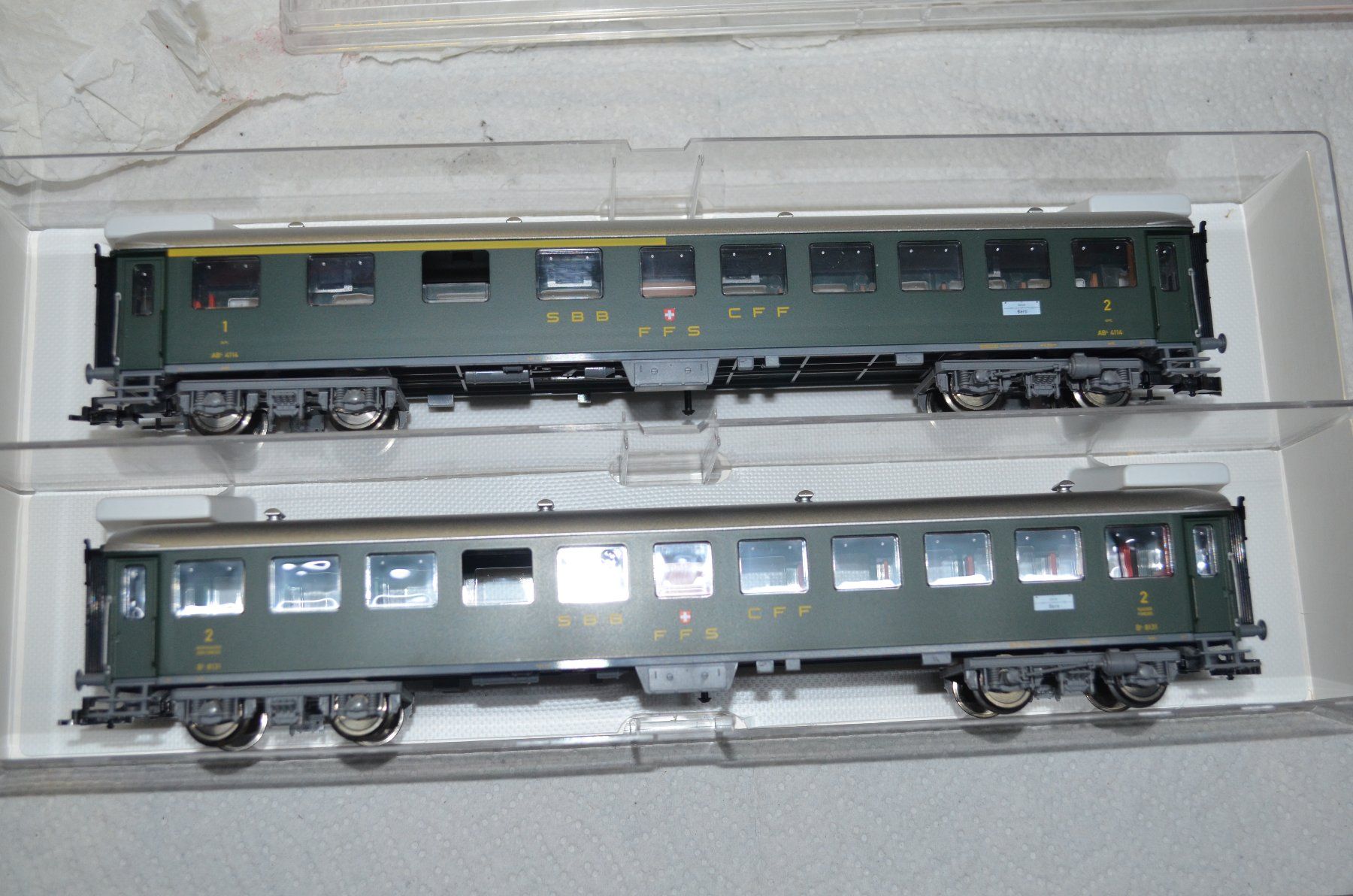 Fleischmann Modellini di ferrovie: Fleischmann SBB Stahlwagen "vor UIC" Einmalauflage – Nuovo (secondo la descrizione) da Gretzenbach venduto da ysebaner