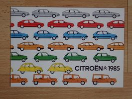 Citroen 1985 2CV, BX... CX - Prospekt Italien - K038