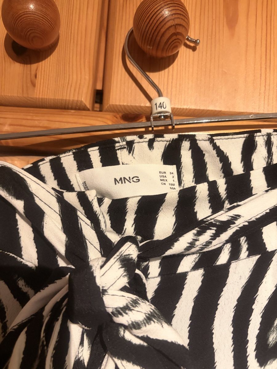 Mango Pantaloni: Wide Leg Hose Damen Zebra-Muster – Nuovo (secondo la descrizione) da Zürich venduto da len_t5ch 3