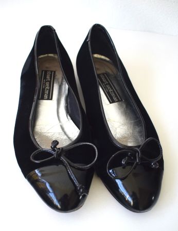 STUART WEITZMAN Ballerina 39 Samt Lackleder Lack