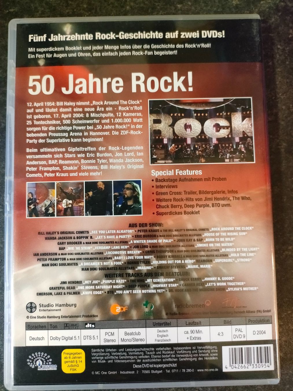 Alle DVDs: Musik DVD: 50 Jahre Rock – Gebraucht aus Rheineck von simfu 1