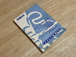 Yamaha YZ 250 Motocross Fahrerhandbuch Reparaturbuch 1998