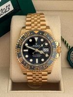 Rolex GMT-Master II Gold Ref. 126718GRNR, Top Zustand!