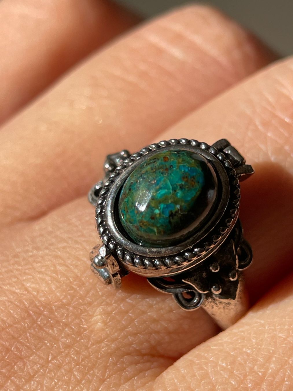 Anelli: 100% echtem, ungefärbtem Türkis Ring Edelsteinring – Nuovo e nell'imballaggio originale da Schiers venduto da sisikristall 6