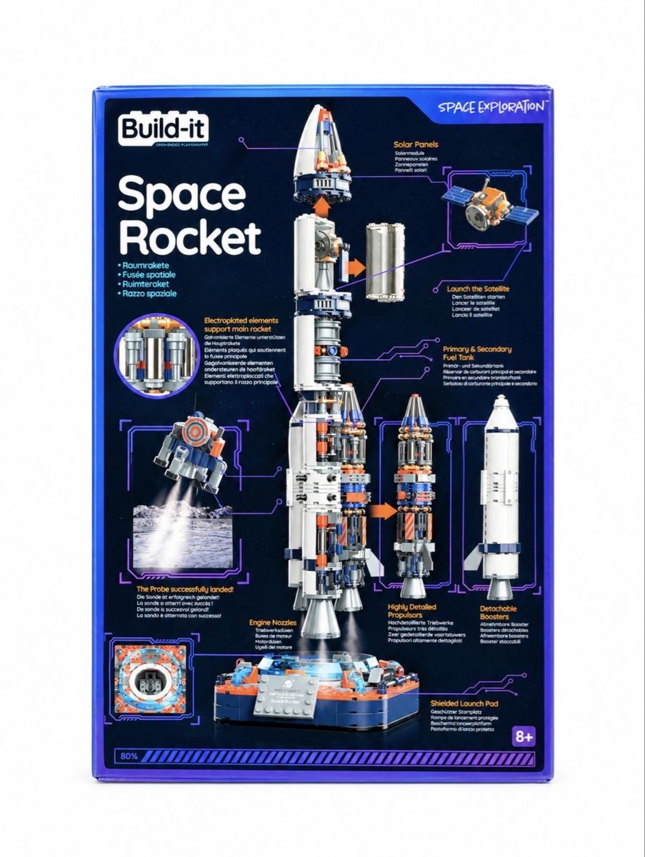 Baukästen: Build-it Space Rocket Construction Set 863 Pieces New – Neu und originalverpackt aus Uznach von sal_cf8p 1