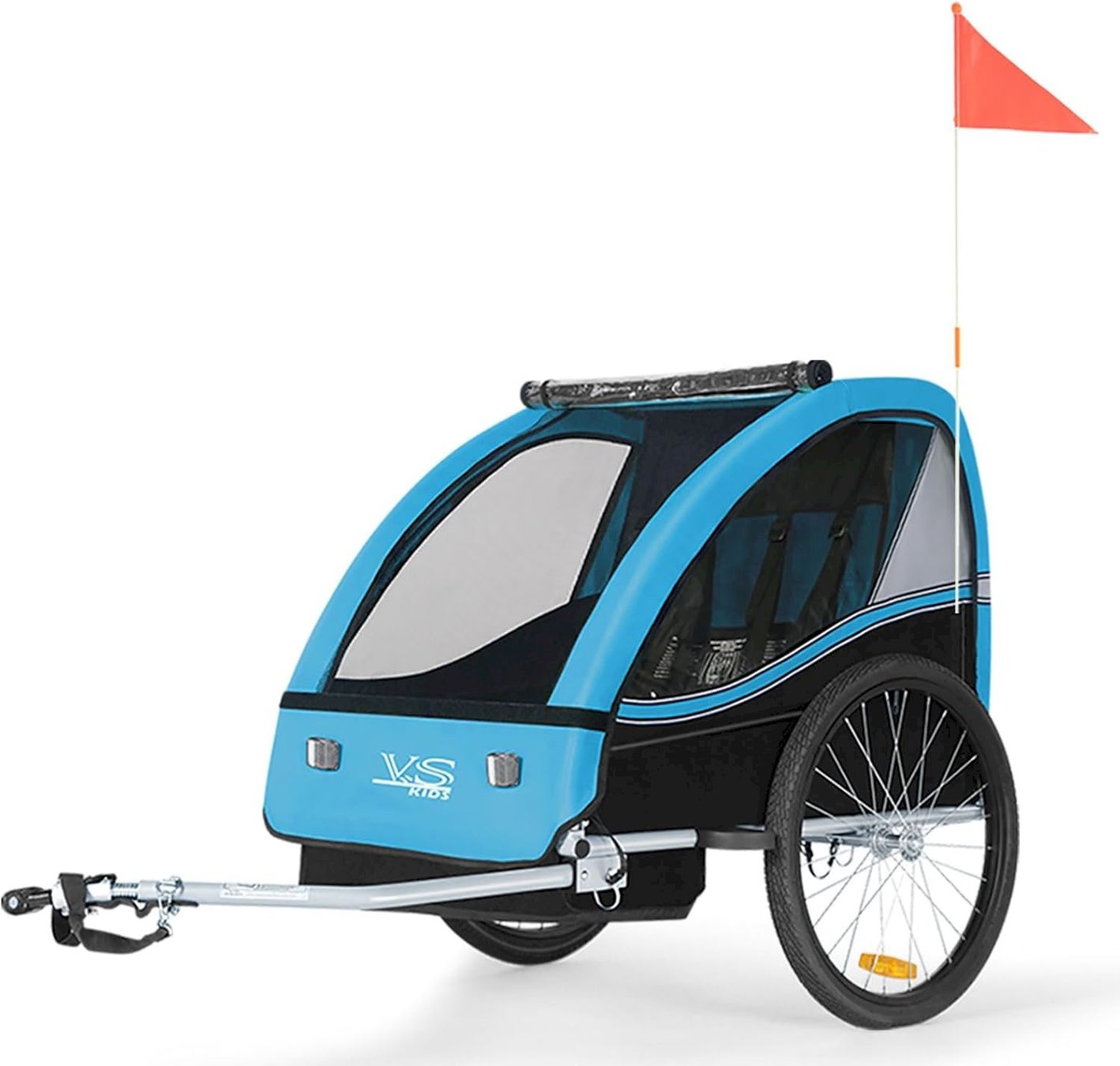Veloanhänger: TIGGO VS Kinderanhänger Blau / Schwarz – Neu und originalverpackt aus Bottighofen von zaap 1