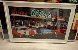 Bild Al Mac's Diner Diner mit Autos 50er Jahre im Rahmen