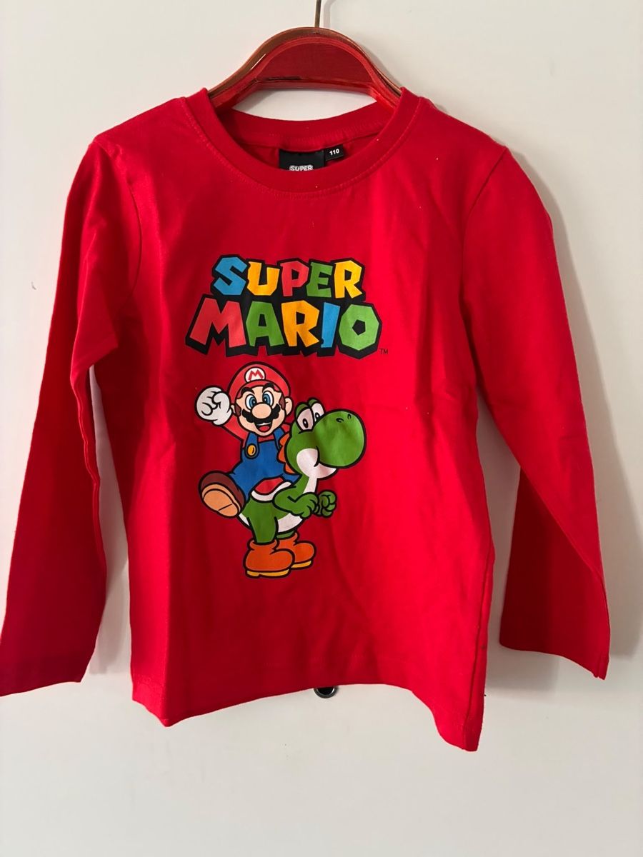 Maglioni & Felpe: Super Mario Langarmshirt Gr. 110, Neu – Nuovo (secondo la descrizione) da Richterswil venduto da duffi326464
