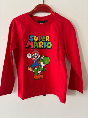 Super Mario Langarmshirt Gr. 110, Neu