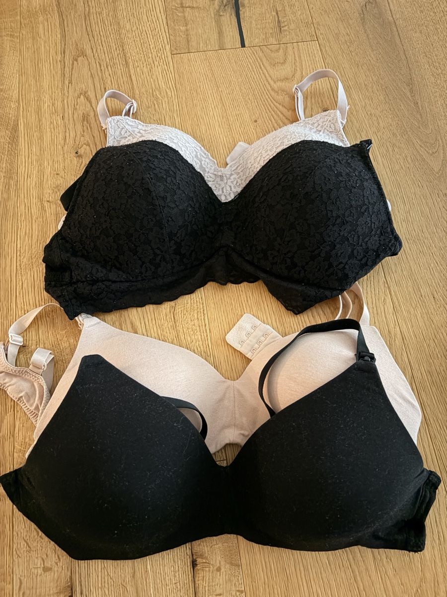 Sonstige Unterwäsche: 4 Still-BHs 2x Schwarz,  Creme Spitze Grösse 75B – Gebraucht aus Schwyz von jeannine6032