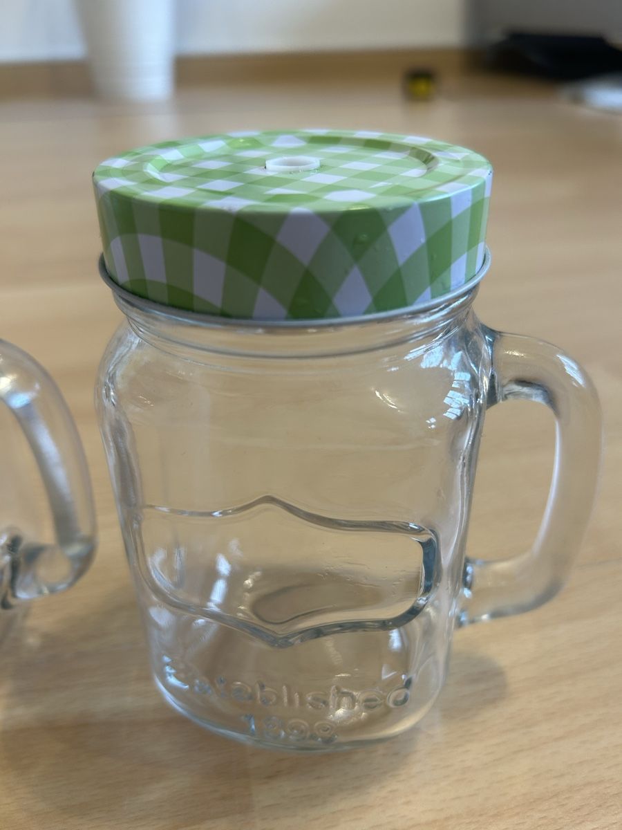 Bicchieri:  Trinkglas Sommer Set mit Deckel ohne Strohhalm – Usato da Port venduto da SandraDG 4