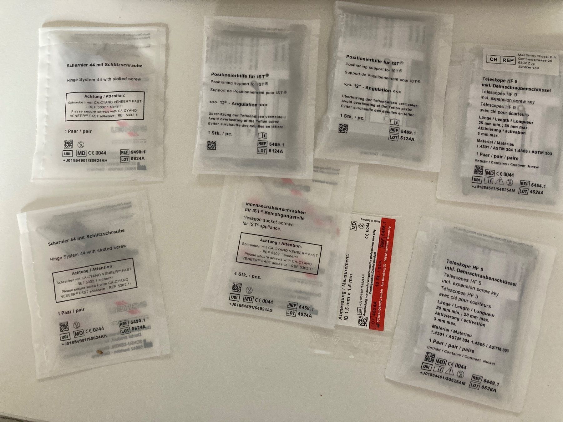 Medizinische Geräte: Scheu Dental: Komponenten zu IST-System – Neu und originalverpackt aus Kaltbrunn von Silberkiste
