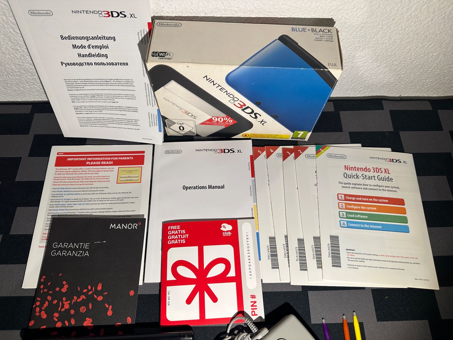 Nintendo Konsolen: Nintendo 3DS XL in OVP , SD-Card + Reserve Stifte – Gebraucht aus Kappel SO von MyFunBox 1