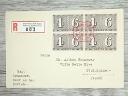 TR105 Enveloppe Suisse + Timbre 1943