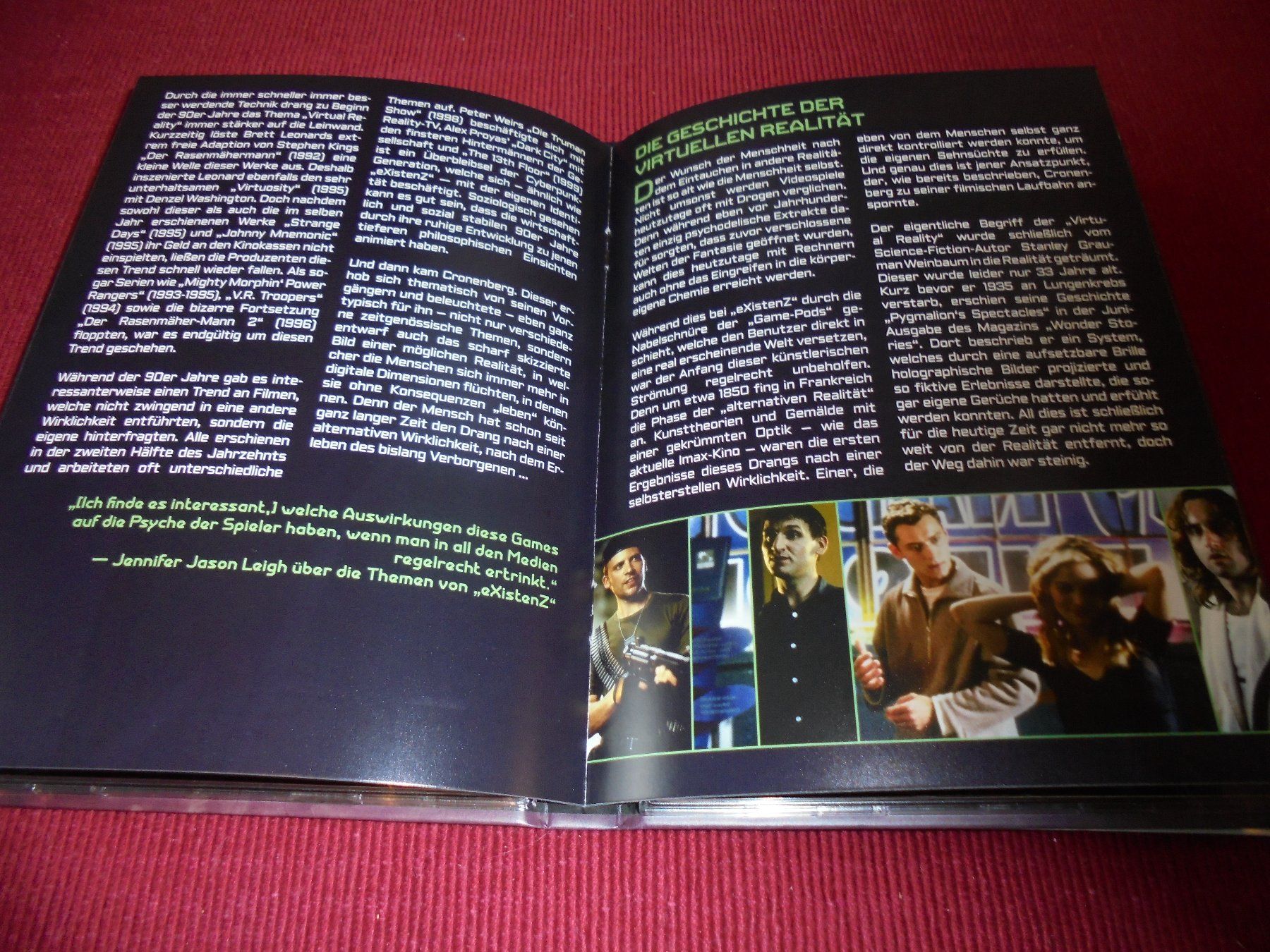 Alle DVDs: Mediabook EXISTENZ david Cronenberg / RAR! Lim. – Neu (gemäss Beschreibung) aus Wattenwil von Firebird1 8