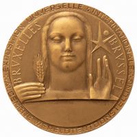 Medaille Expo Weltausstellung in Brüssel 1958
