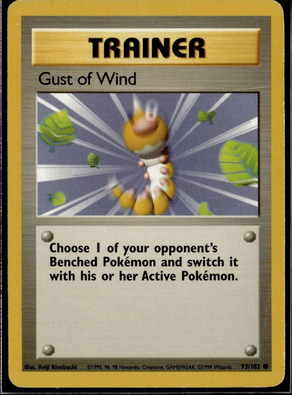 Pokémon Carte collezionabili: Gust Of Wind 93/102 Pokemon Base Set – Usato da Zürich venduto da pokemon_cards