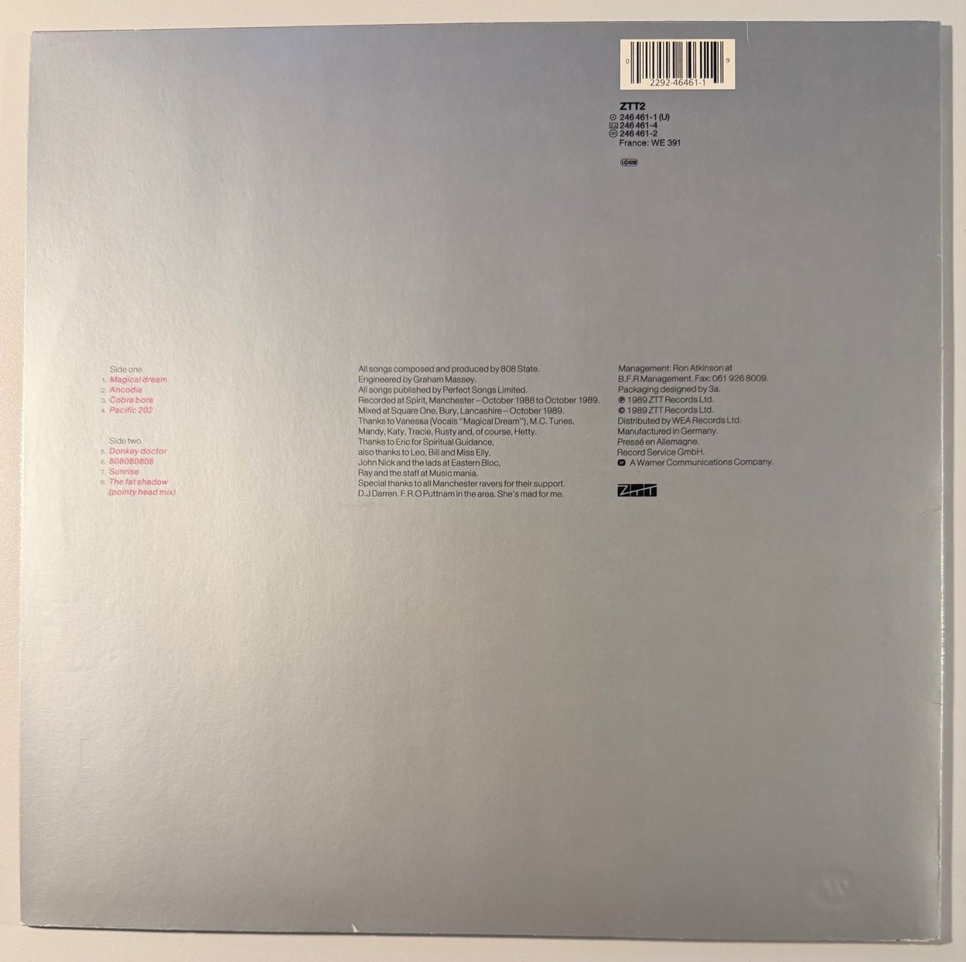 Dischi in vinile: 808 State – 90 (LP) – Usato da Nänikon venduto da marcusg70 1