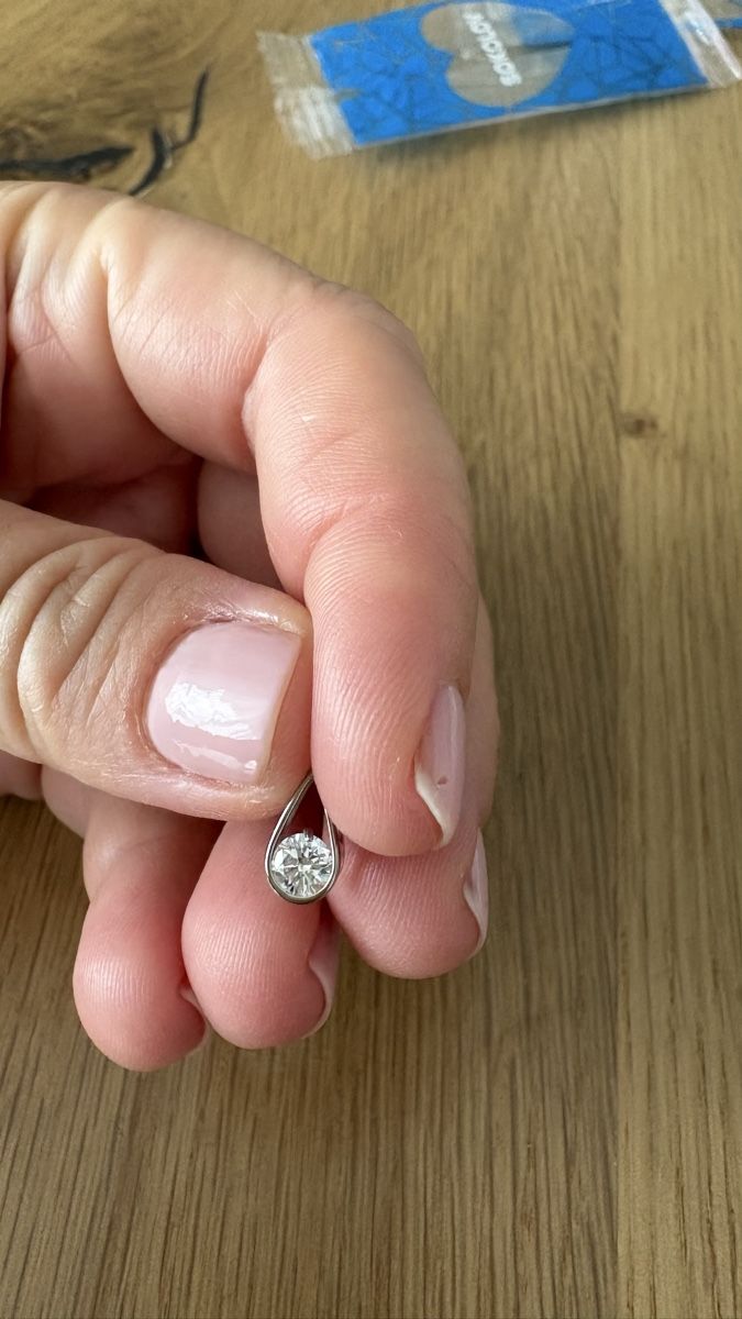 Ciondoli: Fianit pendant new 0.37 gr – Nuovo (secondo la descrizione) da Pully venduto da Sell_it_all