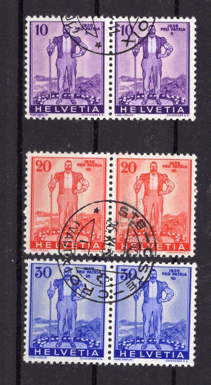 Tutti i francobolli: R2229  /  Comité olympique 1944  en doubles – Usato da Ste-Croix venduto da MONT-TAGNAC