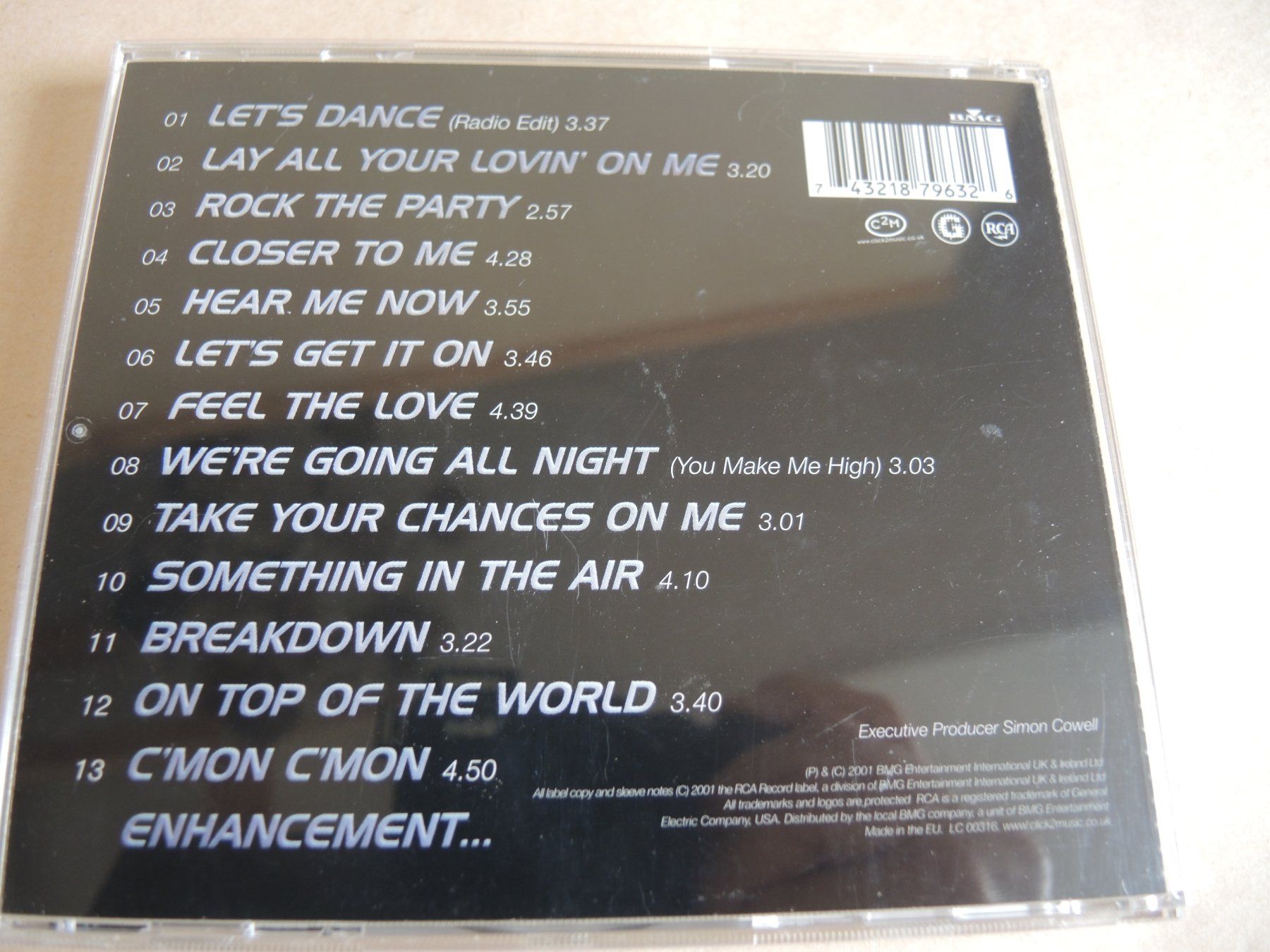 CD: CD - Five - Kingsize - Incl. the massive single let's dance – Usato da Rorschach venduto da maeck8 2