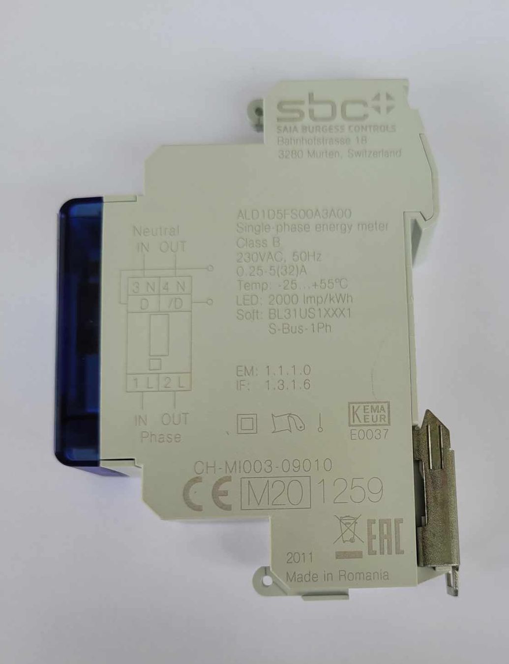 Misurare: 1-Phasen Energiezähler   SBC  ALD1D5FD00A3A00  LP.über 200.- – Nuovo e nell'imballaggio originale da Kehrsatz venduto da CIVOMILES 2