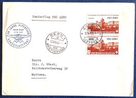 1943 - Flugpost - Pro Aero - Ersttag - Zürich - Bern