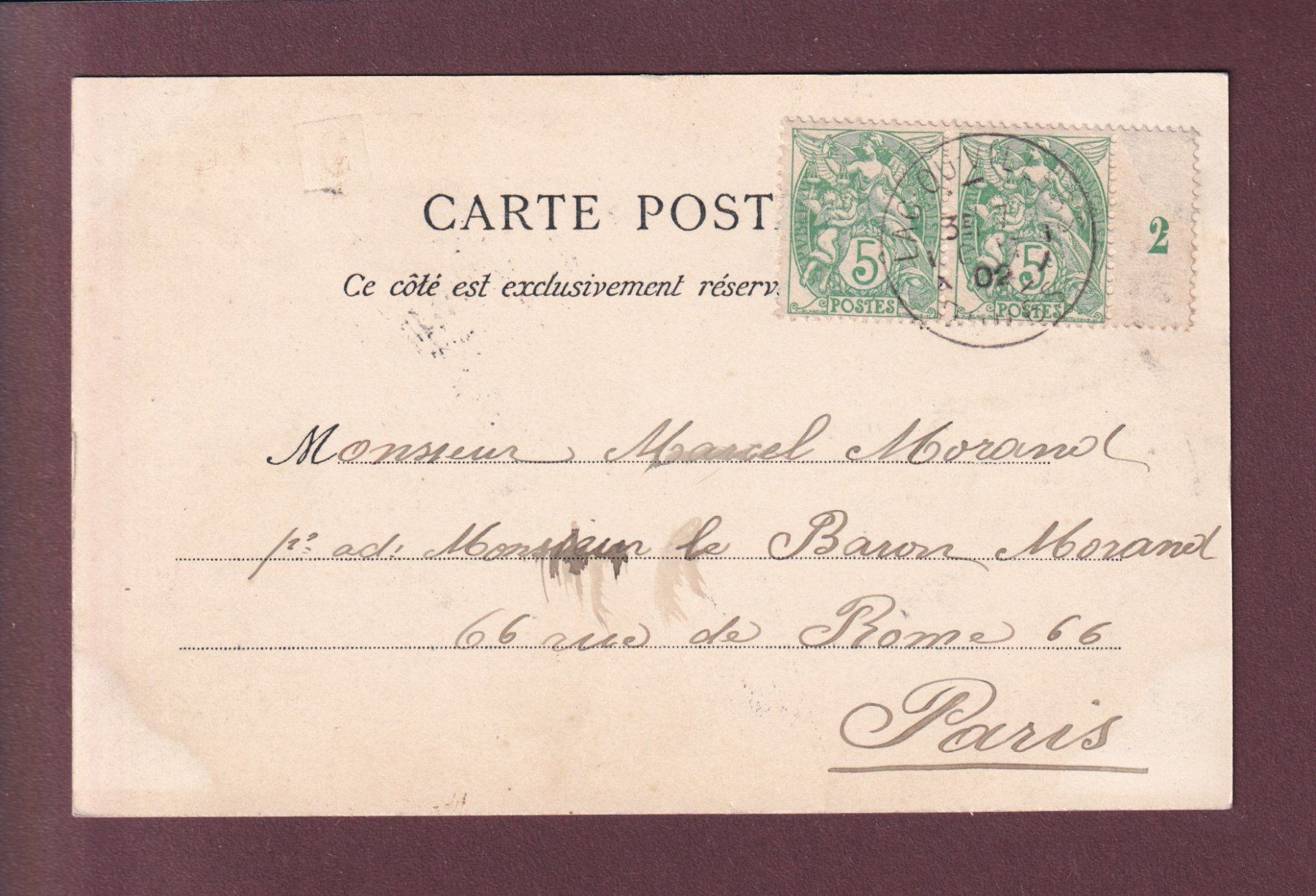 Ansichtskarten: Les Brenets - SAUT DU DOUBS - 1902 – Gebraucht aus Pully von nicecards 1