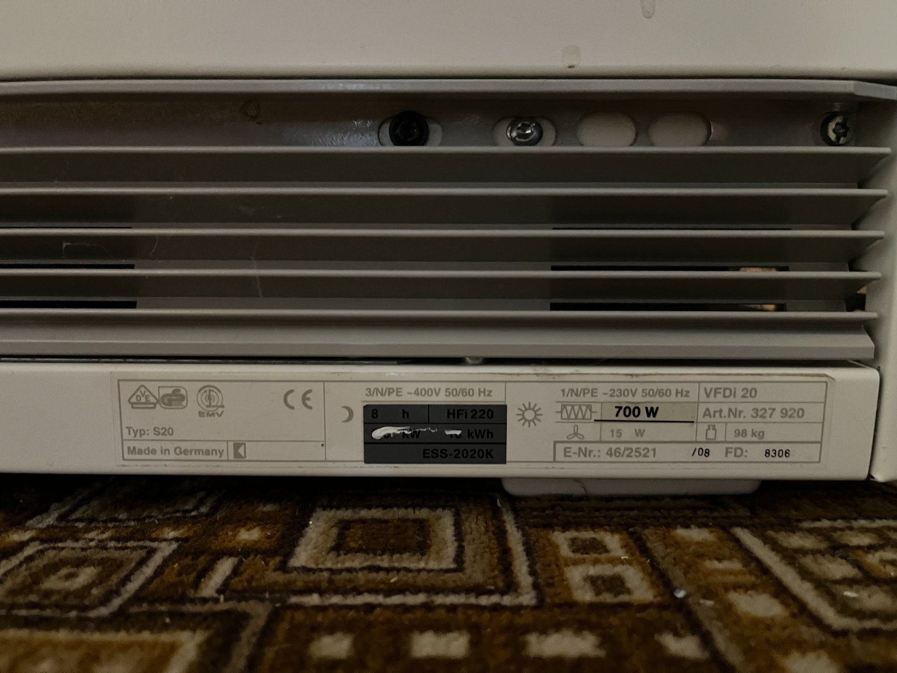Radiatori: Dimplex S20 Wärmespeicher – Usato da Leuggern venduto da Yzerman2 1
