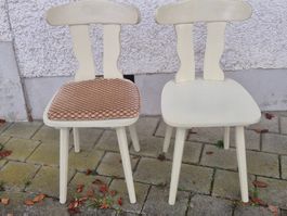 2er Set Vintage Holzstühle, Landhausstil, Top Zustand!