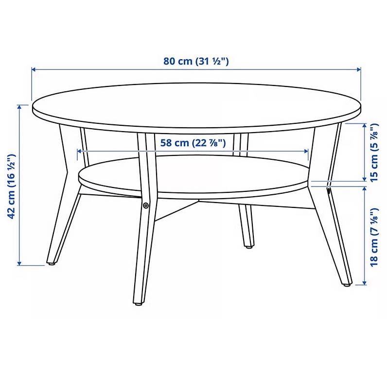 Tische: Ikea JAKOBSFORS Couchtisch Eiche – Gebraucht aus Frauenkappelen von tob_tsc5 4