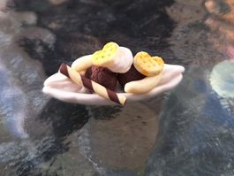 Handmade Bananensplit Eis Coupe