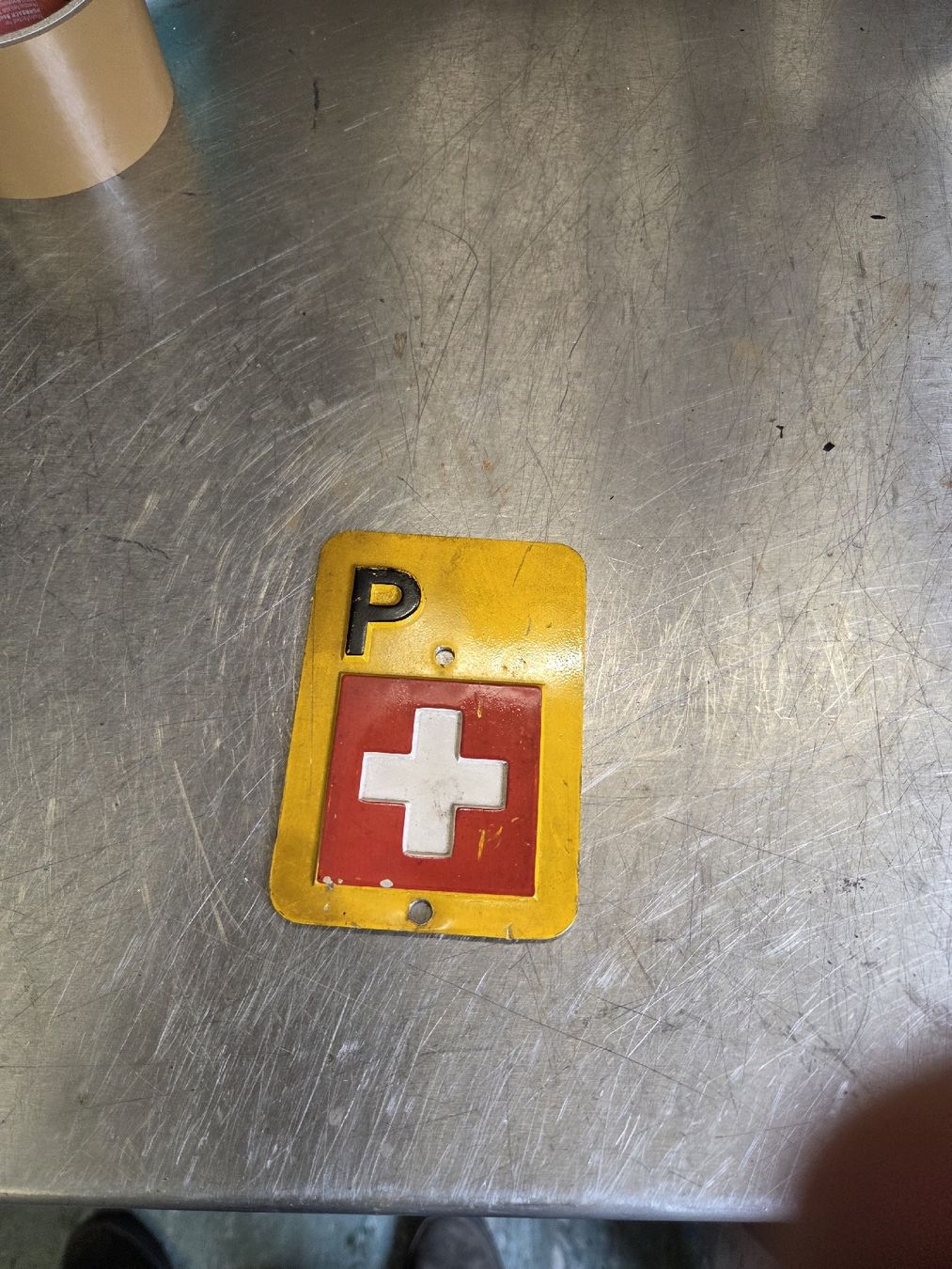 Parti ricambio per ciclomotori: Post Töffli Anhänger Schild – Usato da Eichberg venduto da Schmid-Motos