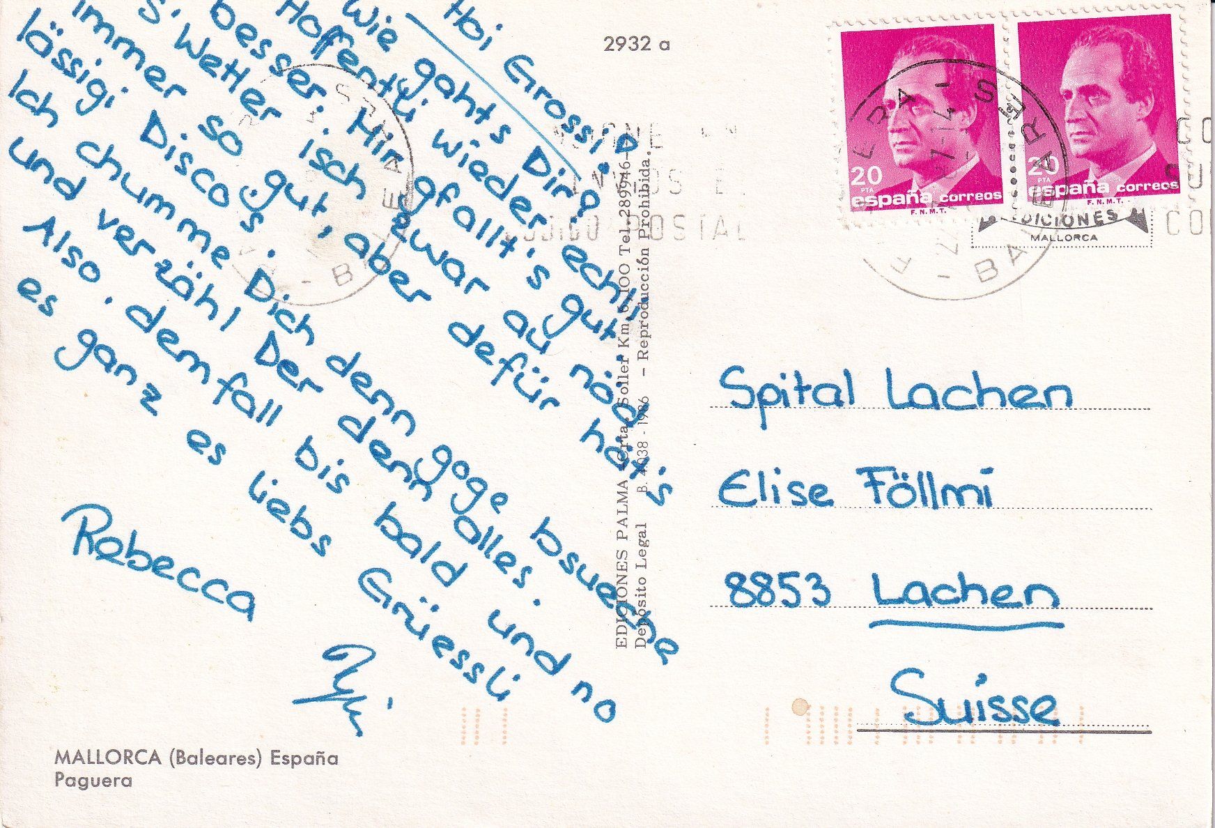 Cartoline postali: Playas de Paguera /ay – Usato da Hombrechtikon venduto da Rudolf07 1