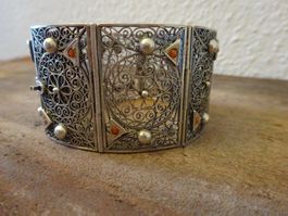 Armband Filigran Rosenfenster Koralle