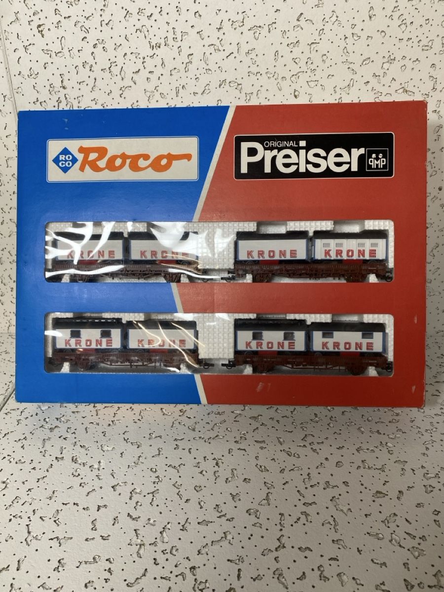 Roco Modellini di ferrovie: Roco Spur H0 Circus Krone Set 44008 – Nuovo (secondo la descrizione) da Uetliburg SG venduto da Losa
